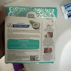 Product Review of GuruNanda Whitening Strips, 7-day treatment (7 Packets - 2 Strips per pack) - Non-Slip, Dry Strip Technology from F**$