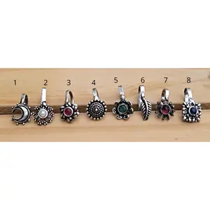 Adjustable Indian Nose Ring: Tribal Boho Septum Jewelry