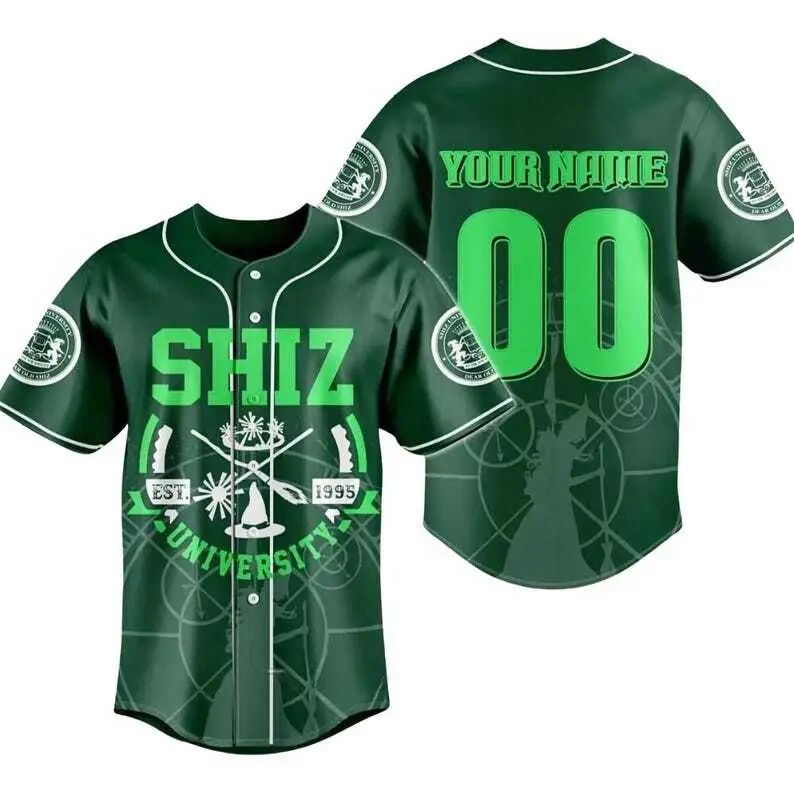 Personalized Wicked Baseball Jersey, Musical jersey, Movie Jersey, Defy gravity Jersey, Broomstick magic Jersey, Wicked fan Jersey
