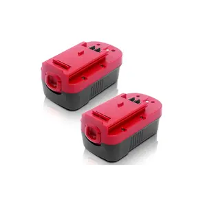 2Pack 3.6Ah HPB18 Ni-Mh Replacement   Portable  Battery  Compatible with      Black Decker Battery 18 Volt   Drills and  Tools    A1718 FS18FL Firestorm Cordless Powers Tool (Red)