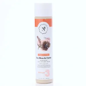NaturAll Sea Moss & Chebe Curl Cream - 3-in-1 Curl Definer for Shape, Hydration & Frizz Control (8.5 Oz)