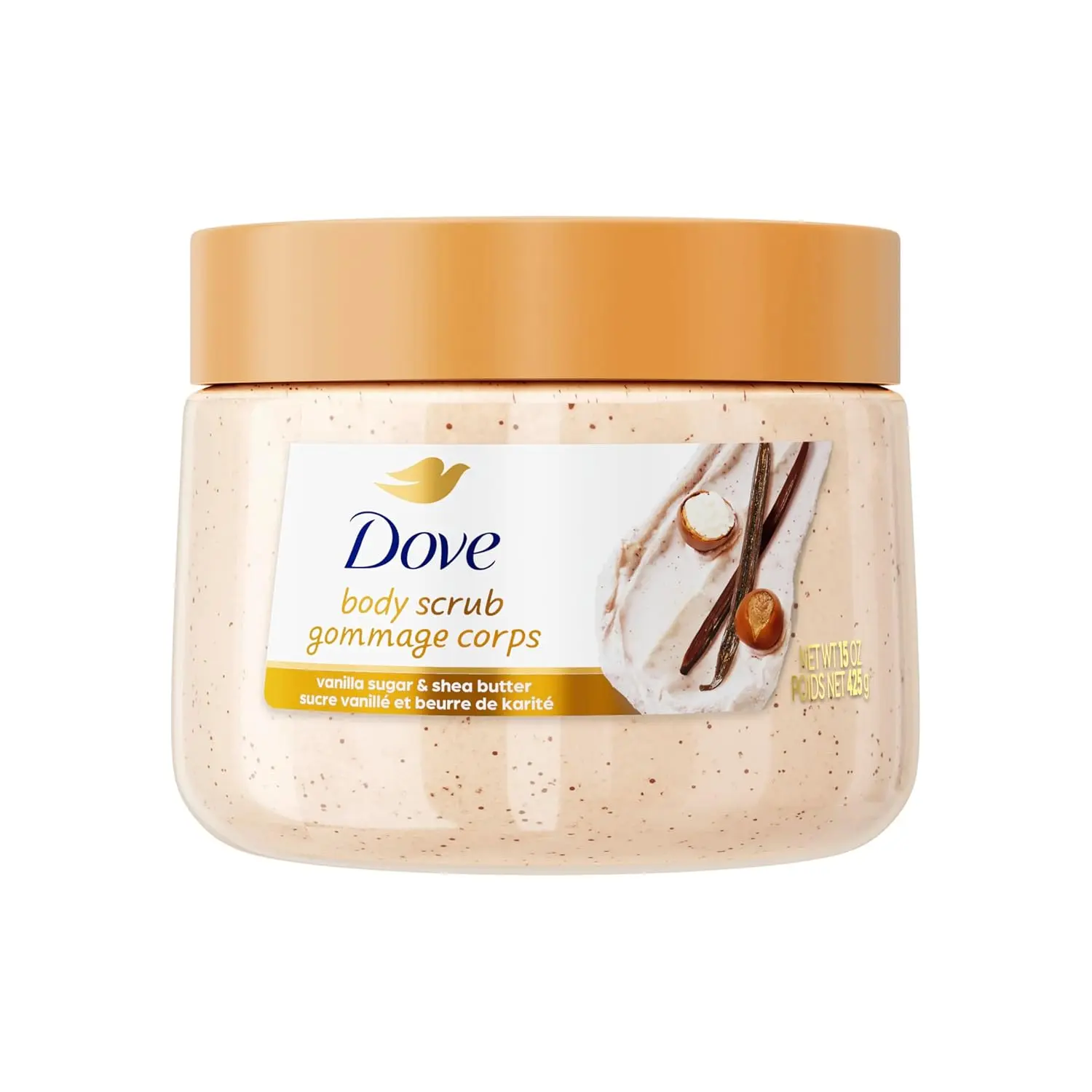 Body Scrub Vanilla Sugar & Shea Butter, 15 oz | Exfoliating body scrub that buffs away dull skin and deeply nourishes for soft, smooth and radiant skin