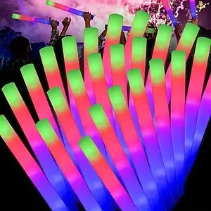 68 Pieces Glow Foam Sticks, Party Concert Supplies, Holiday Party Celebration Supplies, Glow In The Dark Party LED Glow Sticks With 3 Glitter Colors, Suitable For Birthday Parties, Weddings, Christmas, New Yea