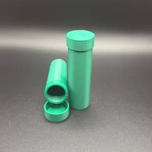 3D Printed by Me Modern "2" Penny Tube Organiser, Plastic Screw-Top Canister Jar for Home Storage, Keeps Coins Minty Fresh Space Saving Container Reusable Airtight, Round