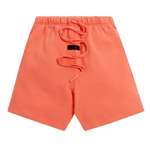 Unisex Cotton Sweat Shorts 2022 | Oversized Coral Drawstring Shorts with Pockets | Casual, Lounge, Workout & Daily Wear”