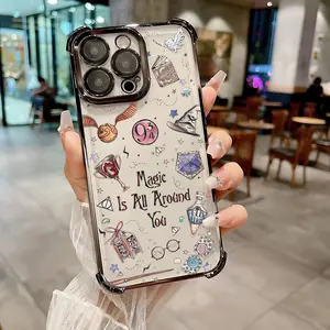 Art Potters Wand Harries Phone Case Suitable for iPhone 17 16e 16 15 14 13 12 11 Mini Pro Max Air X XR XSMAX 8 7 Plus Anti Fall Protective Transparent Soft Back Cover