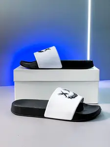 Cross-Border Couple Large Size Smiley Face Sandals, Comfortable One-Piece Slippers, Stylish Casual Footwear for Couples