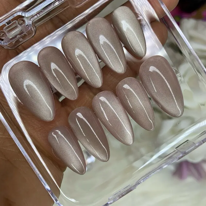 Cat Eye Glass Mirror Reflection-Press on nail