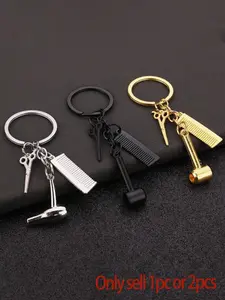 Hairdresser Tool Keychain | Hair Stylist Bag Charm Key Ring Hairdresser Tools Keychain #HairdresserAccessory #HairStylistGift #SalonLife #TikTokHairdresser #ToolKeychain