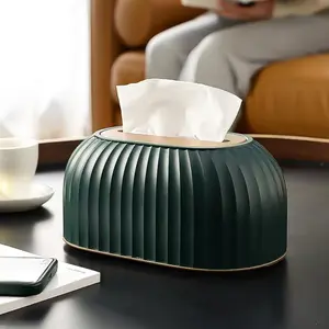 1pc Desktop Automatic Paper Towel Holder, Modern Simple Design, Creative Luxury, High-End Paper Dispenser with Storage, Home Use