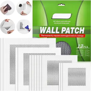 Drywall Repair Kit, 13 count  Wall Repair Patch Kit, 2/4/6/8 inch  Drywall Patch, Quick Fix Plaster