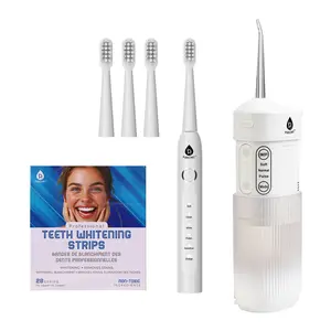 Pursonic PowerSmile Bundle – USB Rechargeable Sonic Toothbrush, Collapsible Water Flosser & Professional Teeth Whitening Strips for a Complete Oral Care System