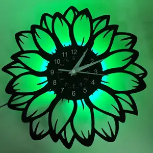 Sunflower Clock with Hollow Design, Stacked Petal Layers for Depth and Artistry, Perfect for Living Room, Bedroom, Office Decor
