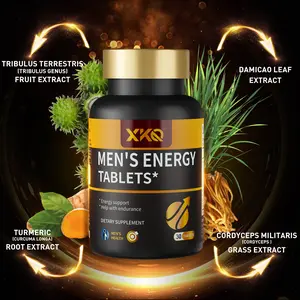 XKQ Men's Energy Performance Tablets - Daily Endurance, Stamina & Vitality Support, Natural Vigor Booster, 30 Ct Dietary Supplement