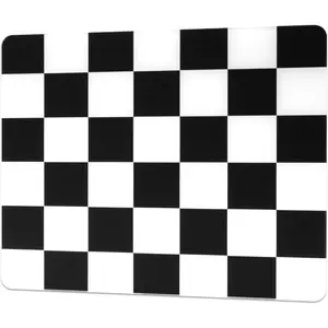 XVX Tempered Glass Gaming  Pad - Ultra-Smooth -Etched Hard Surface for Esports & FPS , 16.14"x12.20" Large Checkerboard Mousepad, Durable & Easy to Clean for Gamers/Designers