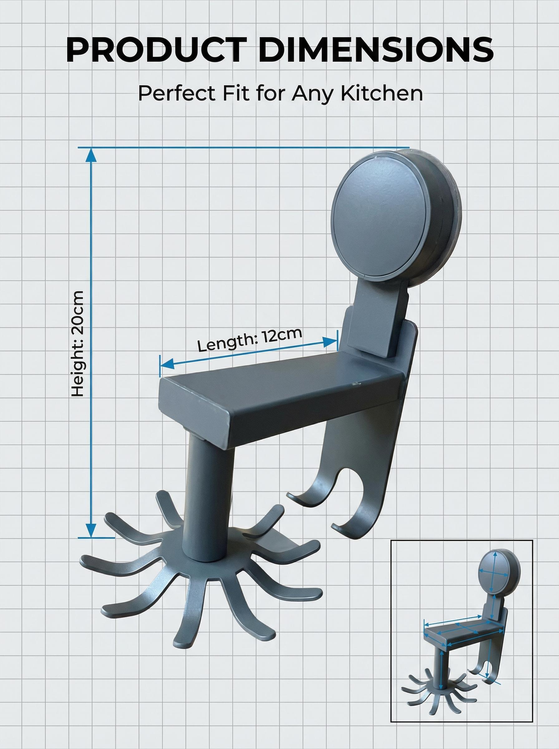 Grade Suction Utility Rack No-Drill Space Aluminum Hook for Bathroom & Kitchen Drill-Free Rotating Storage Hook Rustproof Organizer for Walls Heavy-Duty Suction Power Matte Gray Finish