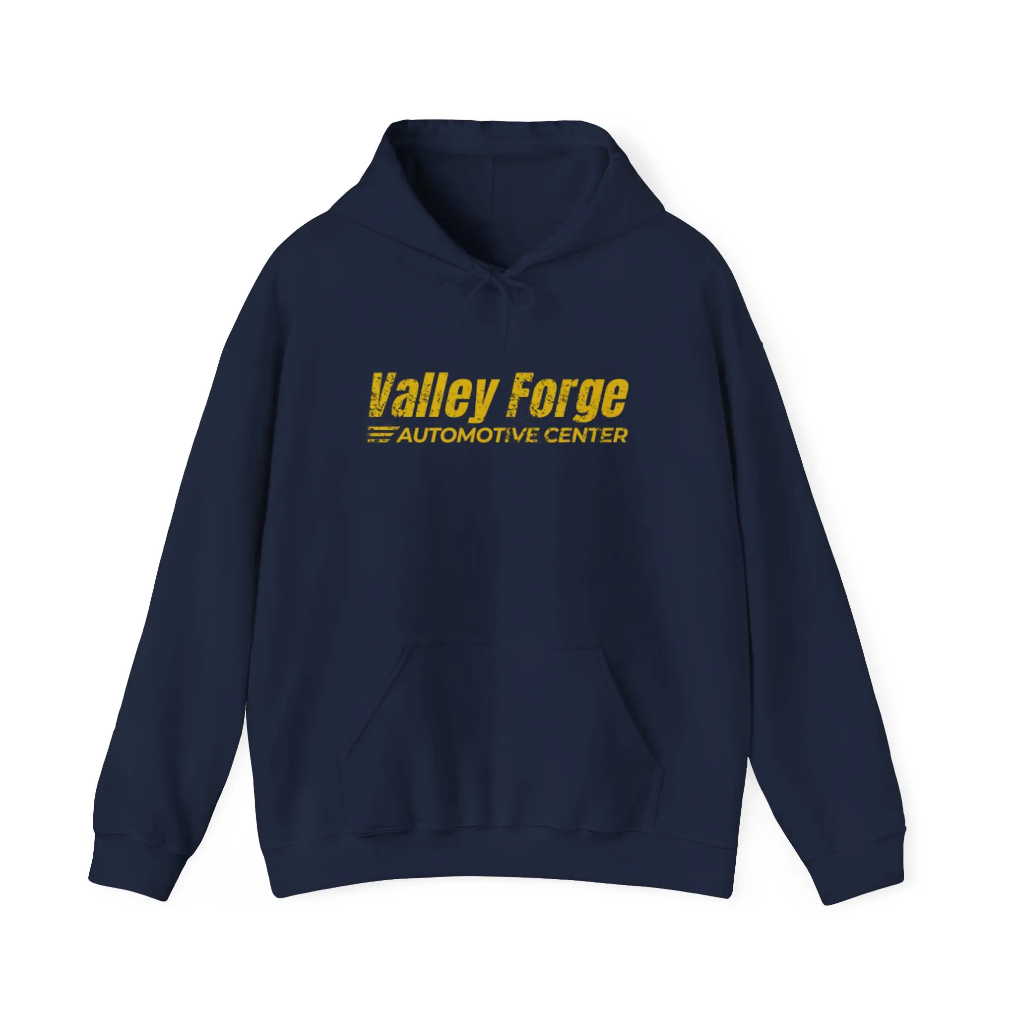 Valley Forge Automotive Hoodie - Men's Top, Cozy Unisex Cotton Fabric Sweatshirt with Kangaroo Pocket & Prints for Shane Gillis Fans, Ideal Gift for Birthdays, Father's Day, Heavy Blend