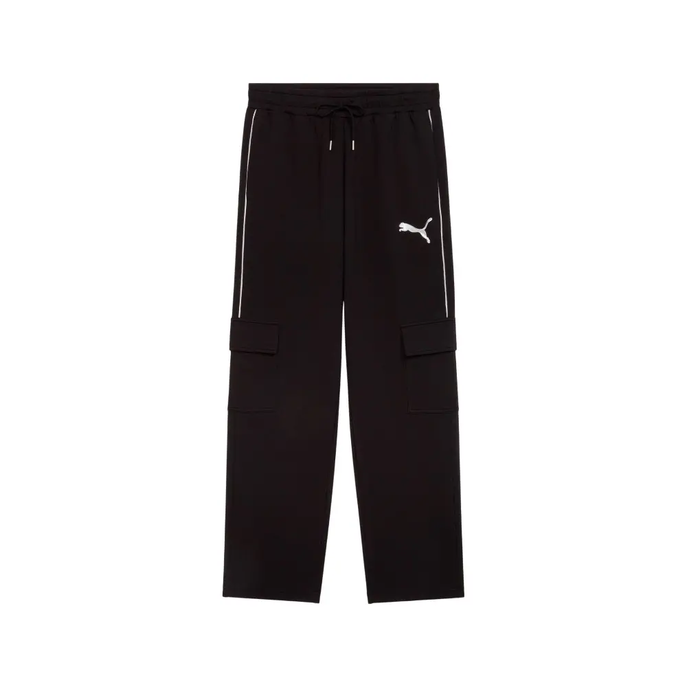 PUMA Mens Sport Pack Relaxed Drawstring Cargo Pants Casual - Black