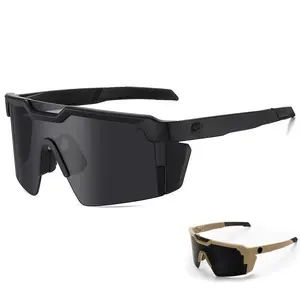 New Luxury Oversized Square Sunglasses for Women Men – UV400 Protection & Polarized Lens, Conjoined Lens Cycling Glasses, Retro Streetwear Sun Glasses, Trendy Father's Day Gift for Him Her