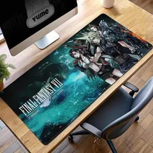 Final Fantasy VII Desk Mat Midgar Scene, Cloud & Tifa Gaming Mouse Pad