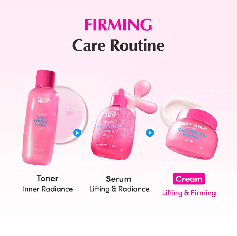 EQQUALBERRY NAD+ Longevity Ritual: Peptide Boosting Serum & Cream Duo | Advanced Anti-Aging & Cellular Skin Repair | Firming & Lifting for Face, Neck & Body
