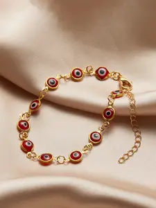Single Evil Evil Eye Bracelet, Light Luxury Niche Style, Clear 3D Evil Eye Pattern/Adjustable Chain for All Wrist Sizes, Elegant for Commute Matching/Creative for Holiday Gifts, Suitable for Fashion Lovers Pursuing Unique Designs