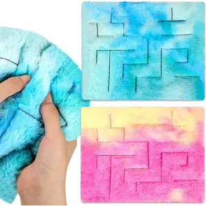 Frienda 2 Pack Marble Maze Mat Fidget Tactile Sensory Toys Stress Relief Toys Relief Anxiety Calming Mats for School Classroom Reduce Stress Anxiety Improve Focus(Vivid Style,8.7 x 6.3 Inch)JAWH