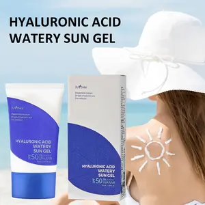Isntree Hyaluronic Acid Watery Sun Gel SPF50+ PA++++, 50ml Korean Facial Sunscreen, Hydrating, Oil-Free, No White Cast UV Protection for All Skin Types