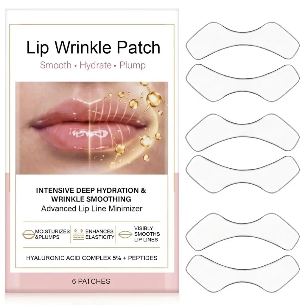 Anti Wrinkle Patches for Lip,Reusable Silicone Patches,Overnight Smoothing Support to Hydrate and Reduce the Appearance of Fine Lines & Smile Lines Around Mouth