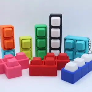 Keyboard Clicker Fidget Toy, Quiet Stress Relief Tool for Office, Home Use Clear Finger Reliever