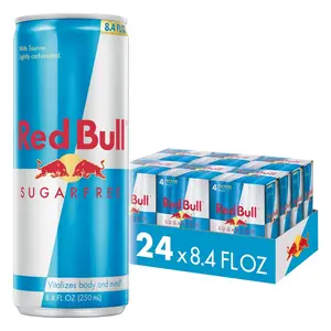 Red Bull Sugar-Free Energy Drink – 8.4 Fl Oz, 24 Cans (6 Packs of 4) – Boost Energy & Focus Without Sugar