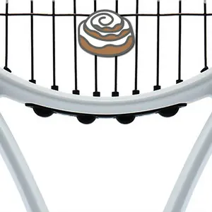 Delicious Dampeners - (2-Pack) Cinnamon Roll - Food Tennis Vibration Dampener