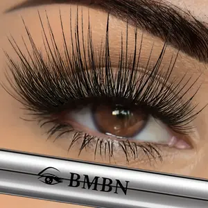 BMBN - Volumizing and Lengthening Makeup Mascara for Natural, Thick & Curly Lashes; Suitable for All Skin Types, Black Color – Perfect Christmas Gift, Voluminous Mascara