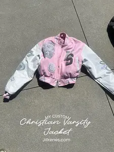 Women's Christian Customized Varsity Jacket - Casual Womenswear, Stylish Design, Comfortable Fit, Ideal for Everyday Wear