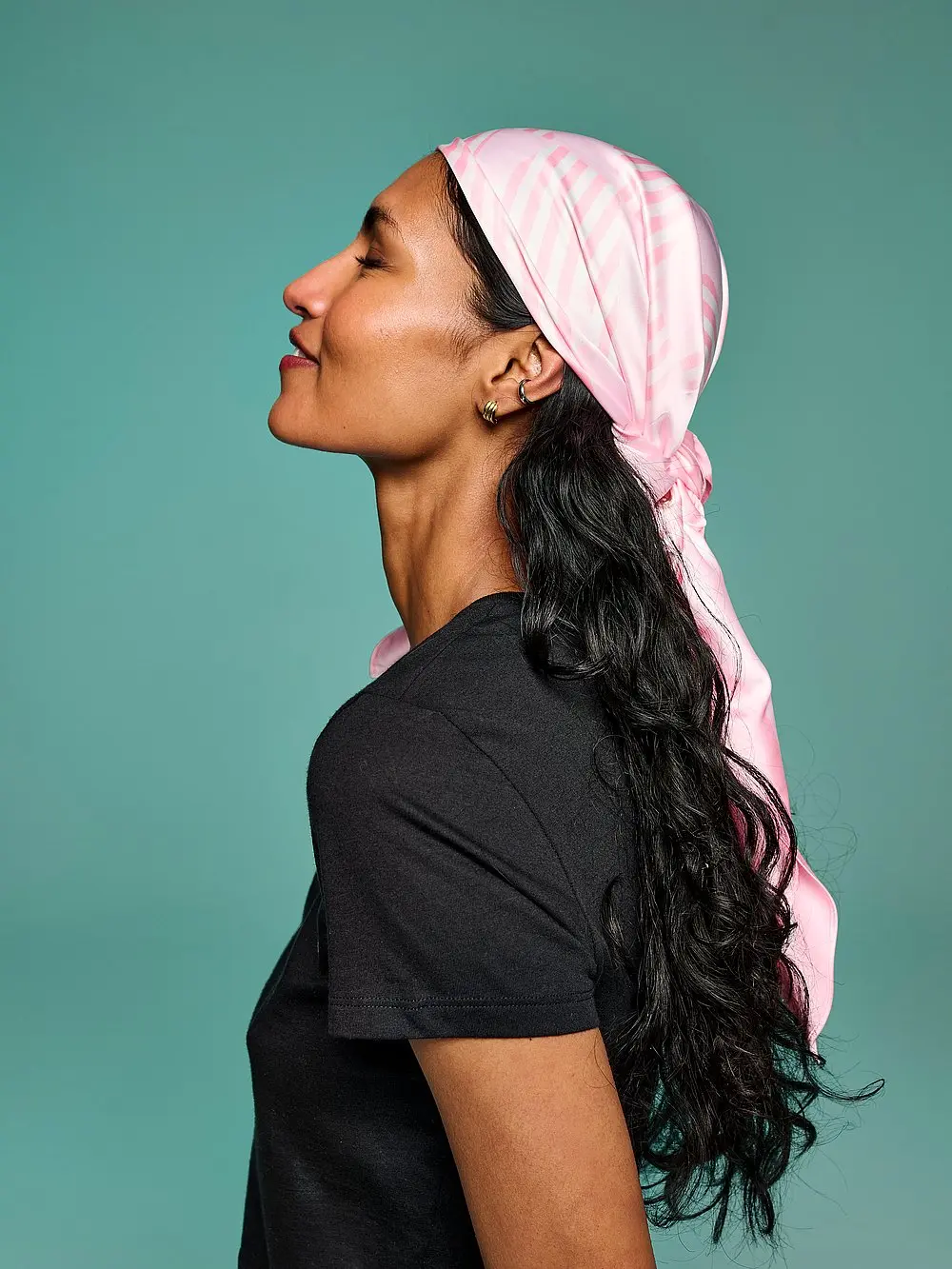 Victoria's Secret Endless Use Satin Scarf Pink Logo