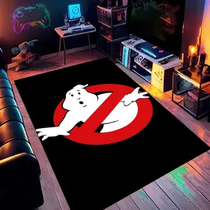 Ghostbusters 16 Animated Print Carpet, Home Living Room, Bedroom, Office Chair Under Carpet, Gift for Family and Friends, Christmas Decorative Carpet