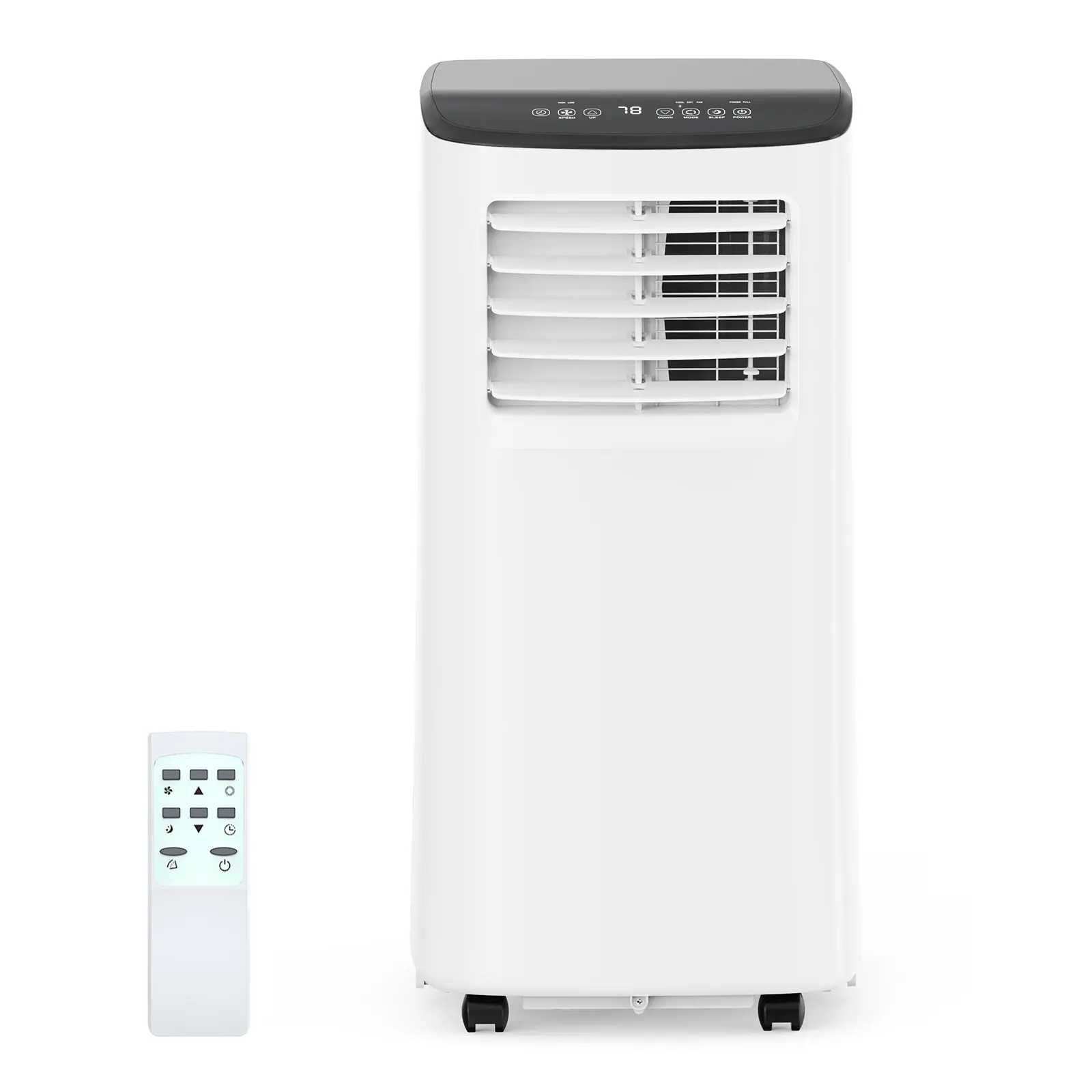 Garvee 3-in-1 Portable Air Conditioner, 8,000 BTU Floor AC – Cooling, Dehumidifier & Fan – 24H Timer, Remote Control, Drainage-Free, Quiet for Home/Office – Cools Rooms up to 350 Sq.Ft – White