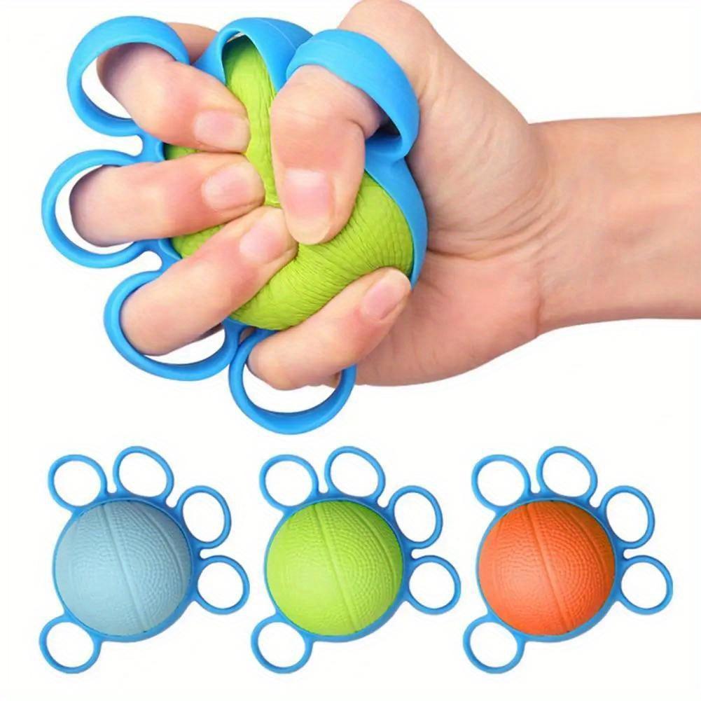 2pcs Finger Grip Ball, Hand Relax Grip Strengthener, Used for Five Finger Strength Training, Hand Muscle Relaxation and Rehabilitation
