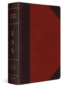 ESV Study Bible, Large Print (Trutone, Brown/Cordovan, Portfolio Design) - Bible