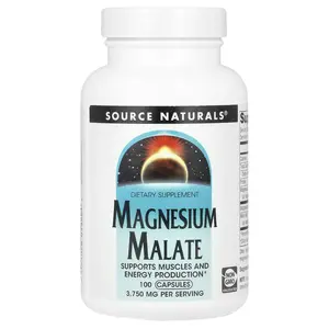 Source Naturals Magnesium Malate, 100 Capsules