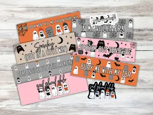 Summerween Ghost Bookmark Set | Bookmarks for BookTok readers, Halloween lovers & horror girlies
