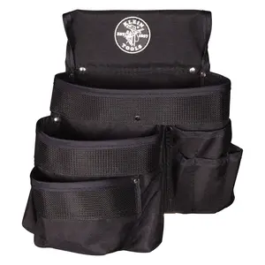 Klein Tools 5700 Powerline Series Tool Pouch Made of 1000 Denier Dupont Cordura Nylon Fabric with 9 Pockets