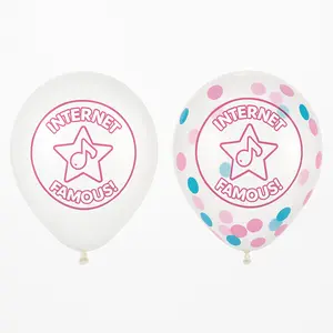 Internet Famous Confetti Latex Balloons - 12" Party Decor, 2-Pack