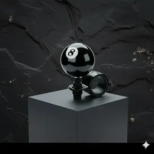 8 Ball Steering Wheel Spinner Knob Heavy Duty Suicide Power Handle 360 Degree Rotation Universal Car Truck Tractor Turning Aid