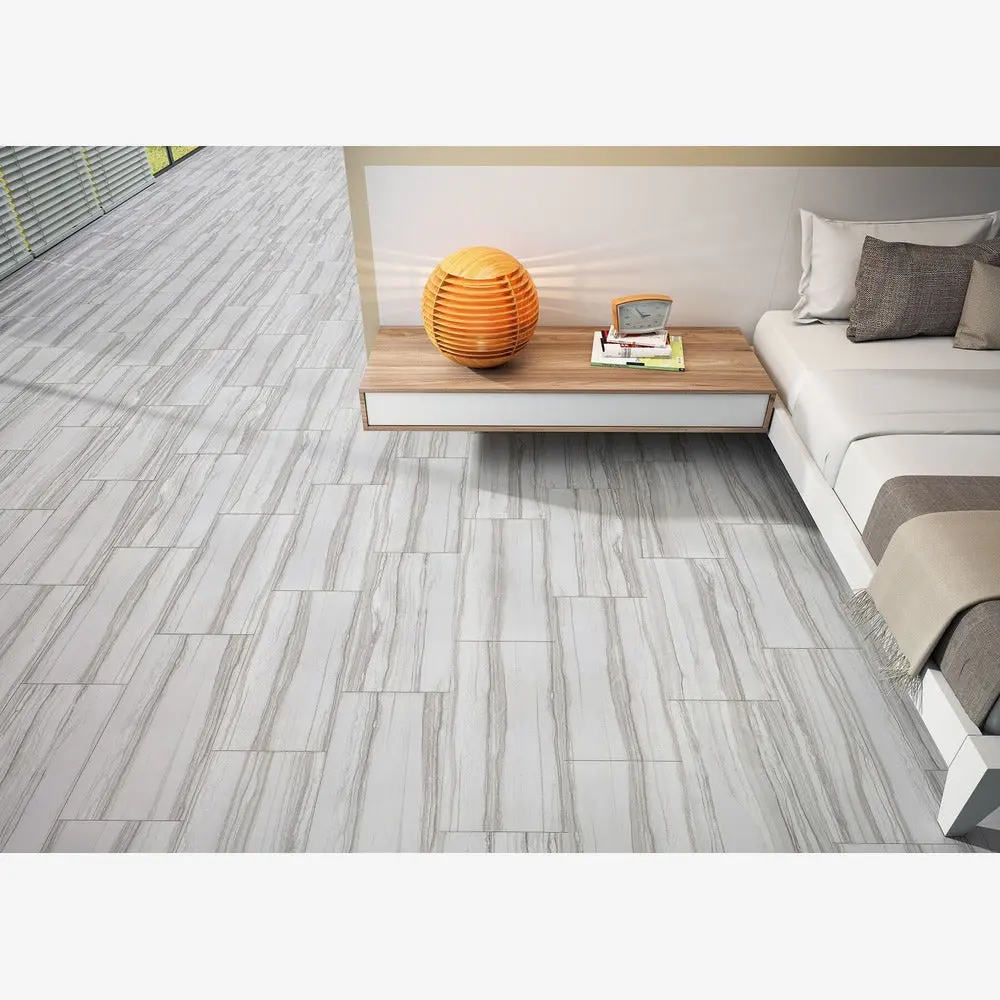 Flamen Blanco 12x24 Matte Porcelain Tile  Sample