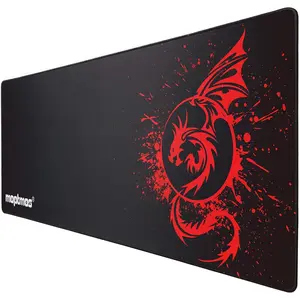 A-Red Large Dragon Gaming  Mat - Gamer Office   Pad