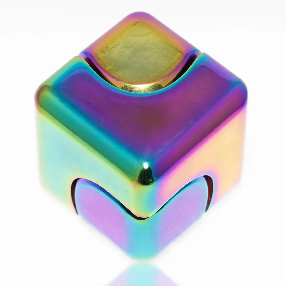 Cube Spinner Fidget Toy - Lightweight, Pocket-Size Hand Spinner for Toys & Hobbies, Classic & Novelty Finger Play
