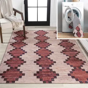 JONATHAN Y Timantii Modern Trellis Kilim Machine-Washable Indoor Area Rug; for Living Room, Kitchen, Bedroom, Dining Room, Office