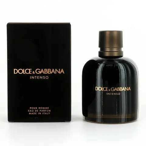 Dolce & Gabbana Pour Homme Intenso 4.2oz EDP Spray - Men's Cologne, Masculine Intense Fragrance with Aquatic-Floral Chord & Hay Absolute