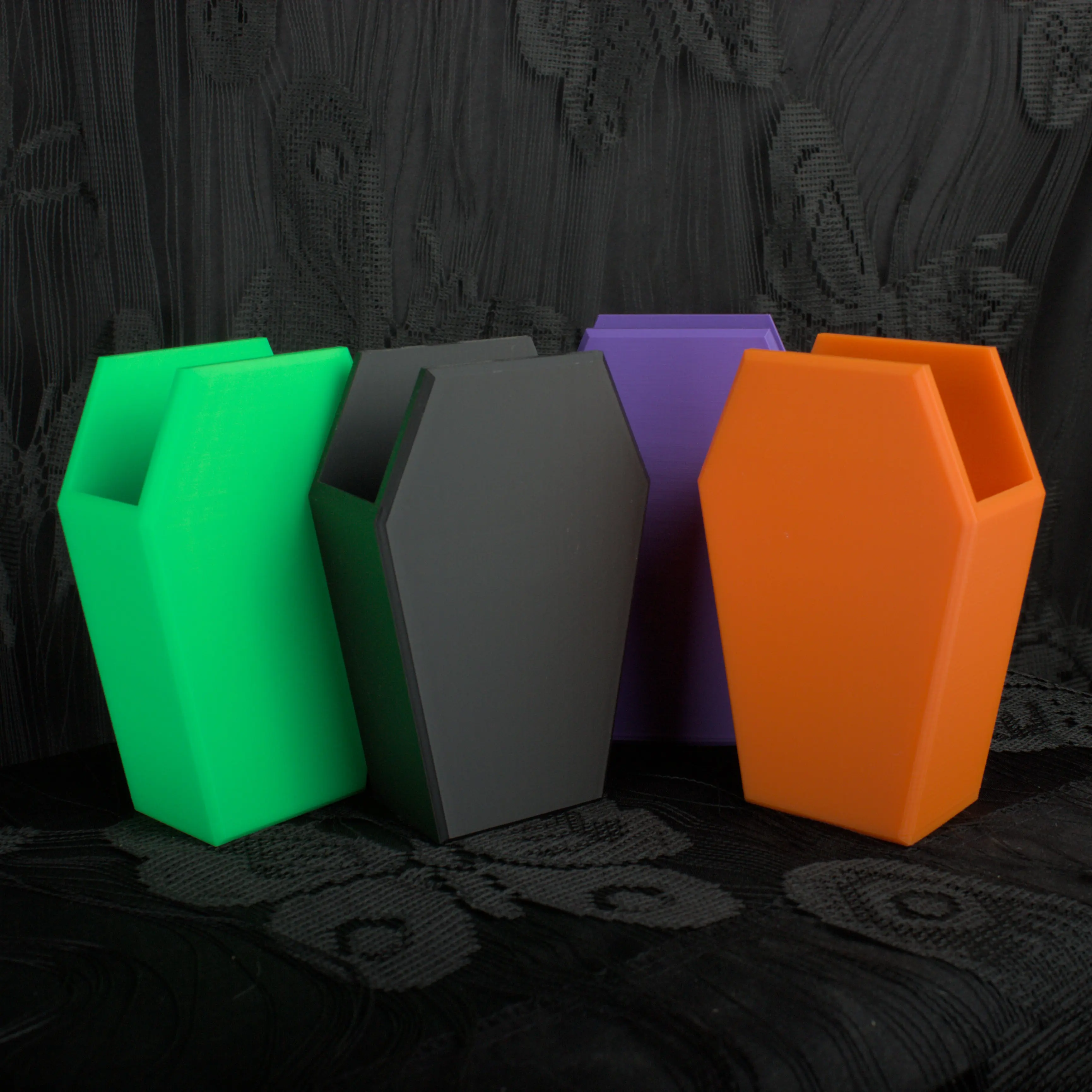Coffin Caddies – Gothic Desk & Vanity Organizer